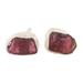 Liberated Perseverance,'Sterling Silver Stud Earrings with Freeform Garnet Stones'