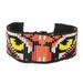 Tiger Gaze,'Tiger Motif Beaded Wristband Bracelet'