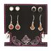 Precious Styles,'Set of 5 Sterling Silver Gemstone Earrings Crafted in India'