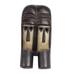 Ivoirian wood mask, 'Kran Twins'