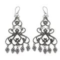 'Her Elegance' - Indonesian Sterling Silver Chandelier Earrings