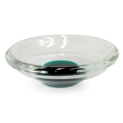 'A Drop of Emerald' - Handblown Murano Inspired Glass Centerpiece f