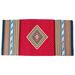 Oaxaca Diamond,'Multicolored Handwoven Geometric 2.5 x 5 Zapotec Area Rug'