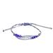 Bright Tomorrow in Blue,'Blue and Grey Beaded Cord Bracelet'