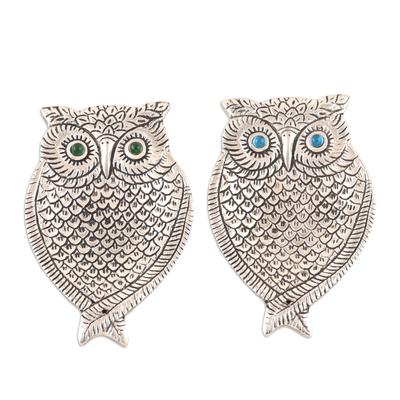 Wise Owl,'Aluminum Incense Holders with Owl Design'