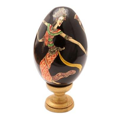 Oleg Dance,'Hand Painted Balinese Egg Sculpture'