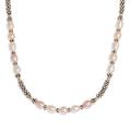 Resplendent Rose,'Cultured Pearl Necklace with 14k Gold-Filled Beads'