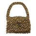 'Artisan Crafted Bronze Color Evening Bag with Soda Pop Tops'