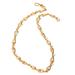 'Love Knot' - Handmade 21K Gold Plated Link Chain Necklace