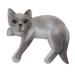 Quaint Cat,'Hand Carved Suar Wood Cat Statuette'