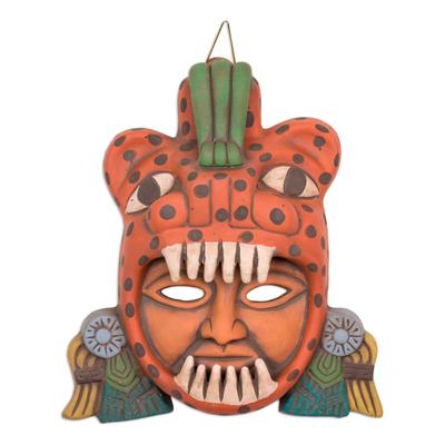 Ceramic mask, 'Jaguar Warrior'