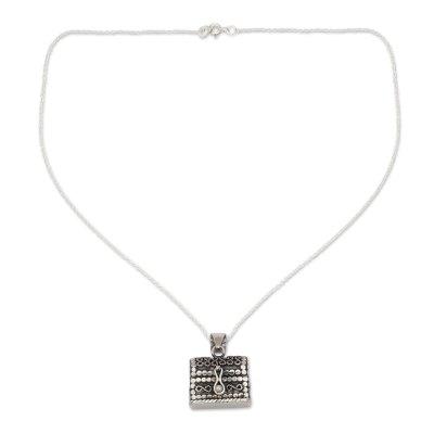 'Prayer Chest' - Sterling Silver Locket Necklace