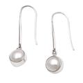 Embrace Yourself,'Cultured Mabe Pearl and Sterling Silver Dangle Earrings'