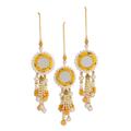 Mirrored Suns,'Mirrored Beaded Ornaments from India (Set of 3)'