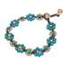 Blooming with Love,'Serpentine Beaded Macrame Bracelet from Thailand'