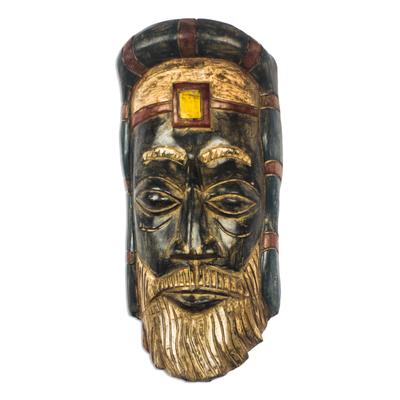 Roman Priest,'African Wood Roman Priest Mask from Ghana'