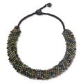 Jasper beaded necklace, 'Fresh Thai Smile'