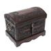 'Colonial Mystique' - Unique Colonial Wood Leather Jewelry Box