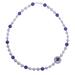 Saturn's Ring,'Cultured Pearl and Amethyst Bead Pendant Necklace'