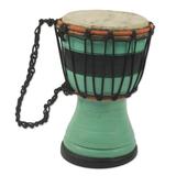 Green Invitation to Peace,'Green Decorative Djembe Drum Artisan Crafted in West Africa'