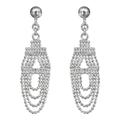 Sterling silver chandelier earrings, 'Ethereal Chandelier'