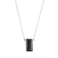 Black Door,'Black Jade Reversible Pendant Necklace from Guatemala'