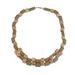 Melodious Beauty,'Wood and Recycled Plastic Beaded Necklace from West Africa'