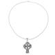 Celtic Faith,'Celtic Cross Sterling Silver Pendant Necklace from India'