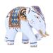 Aristocratic Elephant,'Hand Painted Gilded Porcelain Elephant Figurine'