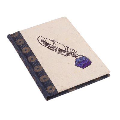 Antique Letter,'Handcrafted Inkwell Design Paper Journal from India'