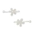 Daisy Shine,'925 Sterling Silver Floral Ear Cuffs from Thailand'