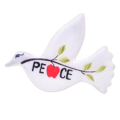 Dove's Message,'Dove of Peace Brooch Handmade from...