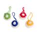 'Assorted Star-Pattern Hand-Crocheted Ornaments (Set of 4)'