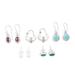 Gem Trends,'Set of 5 Gemstone Earrings Crafted from Sterling Silver'