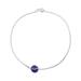 Elegant Wheel,'Lapis Lazuli Pendant Anklet from India'