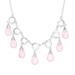 Delightful Dance,'Rose Quartz Linked Pendant Necklace from India'