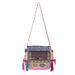 Party Hmong,'Hmong Cotton Shoulder Bag with Zippered Patch Pocket'