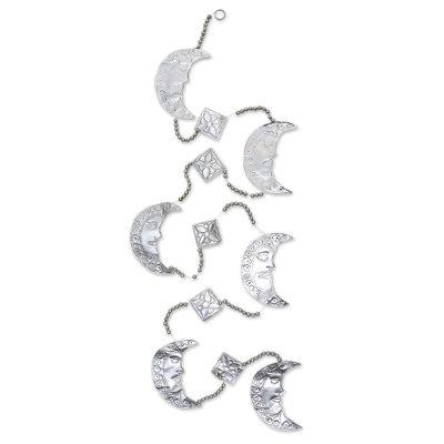 Holiday Crescent,'Aluminum Crescent Moon Holiday Garland'