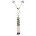 Gold Forest,'Gold-Accented Tourmaline and Pearl Pendant Necklace'