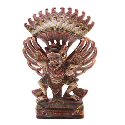 Flying Garuda,'Hand Crafted Acacia Wood Garuda Sculpture'