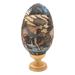 Juru Pencar,'Hand-Painted Indonesian Wood Egg Sculpture'