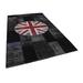 Black 79" x 121" L Area Rug - Rug N Carpet Rectangle Flag Patchwork Rectangle 6'7" X 10'1" Indoor/Outdoor Area Rug 120.0 x 78.0 x 0.4 in Wool | Wayfair