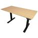 Inbox Zero Height Adjustable Standing Desk Wood/Metal in Black | 30 W x 48 D in | Wayfair ABDBEF27C6FF45BD8C8719CFF82E034A