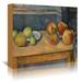 August Grove® Lashaina Still Life w/ Apples & Pears by Paul Cezanne Print Canvas | 11 H x 14 W x 1.5 D in | Wayfair