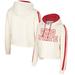 Women's Colosseum Cream Ohio State Buckeyes Perfect Date Cropped Pullover Hoodie