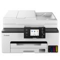 Canon MAXIFY GX2050 MegaTank Multifunktionsdrucker 4in1 (Tintenstrahl, Druck, Kopie, Scan, Fax, A4, WLAN, LAN, ADF, 6,7cm Touch LCD, 250 Blatt, Duplex, niedrige Seitenkosten, hohe Reichweite) weiß