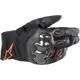 Alpinestars SMX-1 Drystar® Guanti da moto impermeabili, nero-rosso, dimensione L