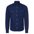 Nils Sundström Jeanshemd Herren Slim Fit Baumwolle marine, XL