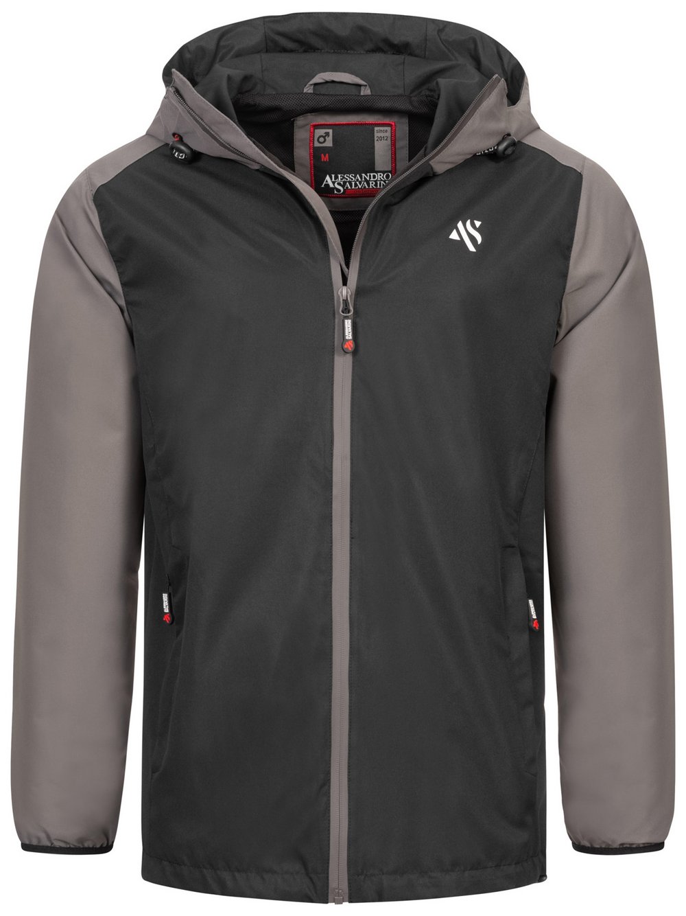 Alessandro Salvarini Regenjacke Herren grau, S Image