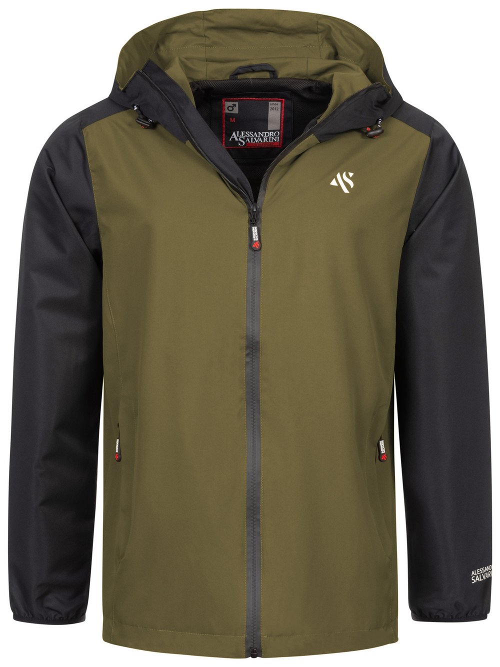 Alessandro Salvarini Regenjacke Herren oliv, L Image